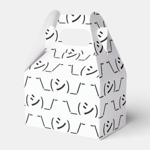 Caja Para Regalos Emoticon de arbustos ¯\_(シ)_/ Ø Japonés Kaomo