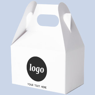 Caja Para Regalos Empaquetado comercial promocional de texto con log