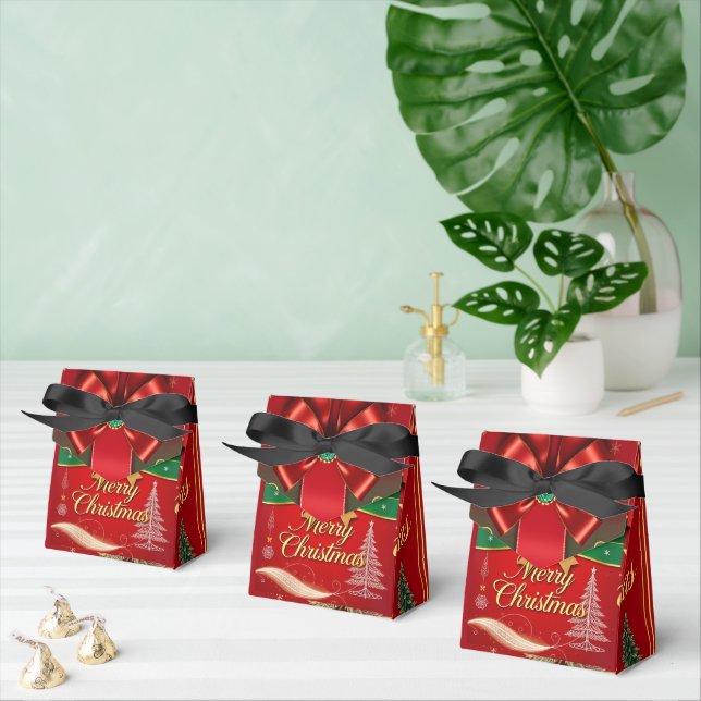 Caja Para Regalos Empaquetado de alimentos para Navidades rojos y ve (Múltiple)