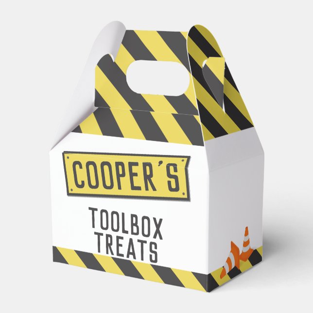 Caja Para Regalos En construcción, vertedero, cumpleaños, cualquier  (Front Side)