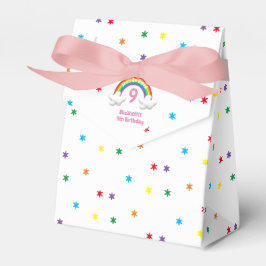 Caja Para Regalos ¡En la Nube 9! Cumpleaños del Arcoiris