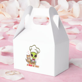 Caja Para Regalos En Pizza Confiamos Arte de Chef Alien