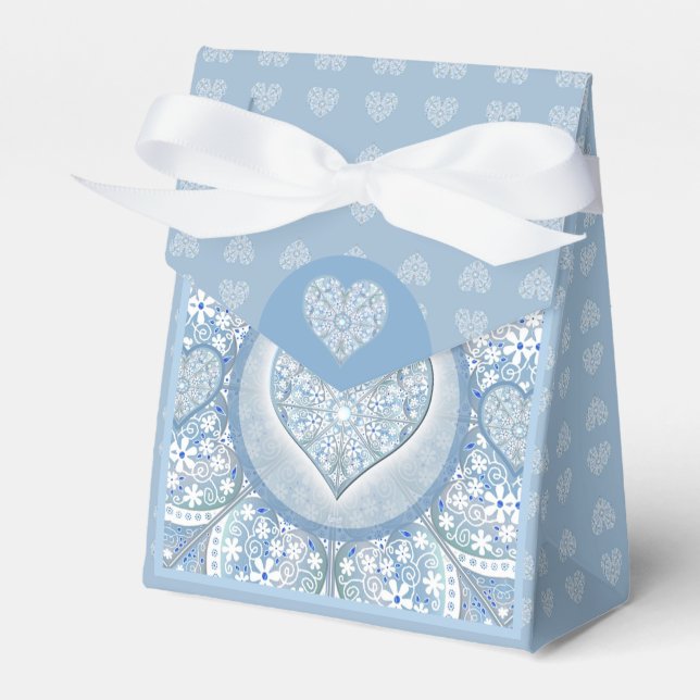Caja Para Regalos Encaje cerámico Azul claro (Front Side)