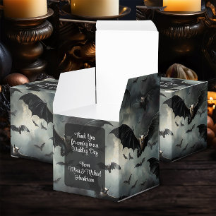 Caja Para Regalos Encantador Vampiro Volador Batea Boda Gótico