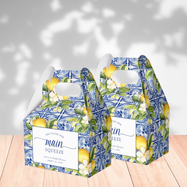 Caja Para Regalos Encontró Su Principal Squeeze Lemons Bridal Shower (Subido por el creador)