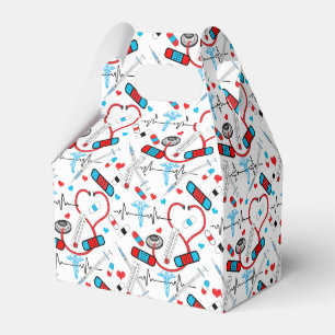Caja Para Regalos Enfermera de agujas de disparo Modelo EKG Médic