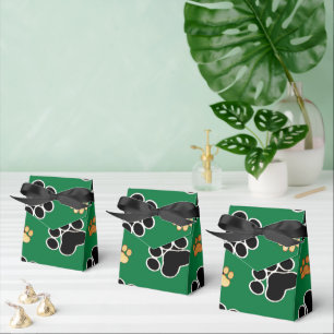 Caja Para Regalos Ennegrezca y broncee la impresión canina de lujo
