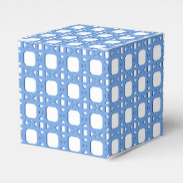 Caja Para Regalos Enrejado de caña Chinoiserie en porcelana azul