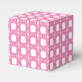 Caja Para Regalos Enrejado de caña Chinoiserie en rosa