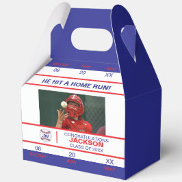 Caja Para Regalos Entrada de béisbol de jonrón Graduado
