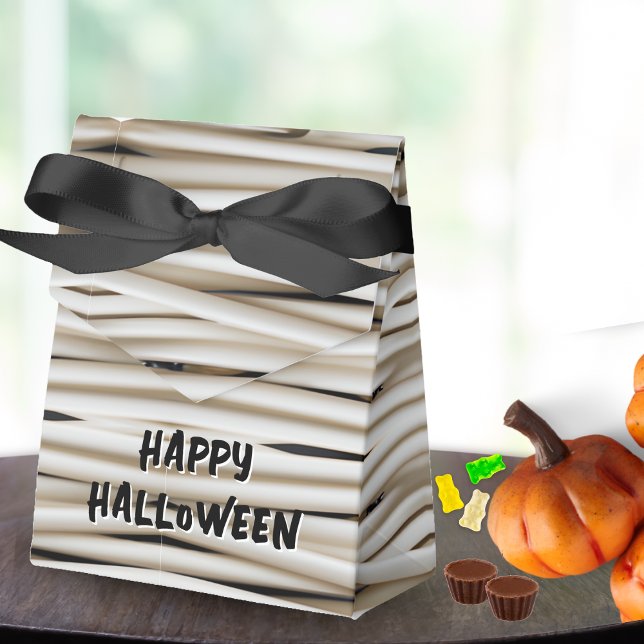 Caja Para Regalos Envoltura de la maleta envolver espantosos Hallowe (mummy bandage wrap happy Halloween party favor box)