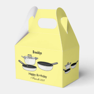 Caja Para Regalos Equipo de cocina ilustracion personalizado