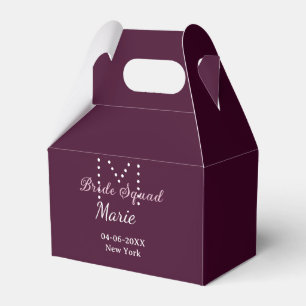 Caja Para Regalos Equipo de novia agregar nombre monograma damas de
