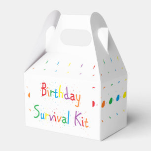 Caja Para Regalos Equipo de supervivencia del "cumpleaños"