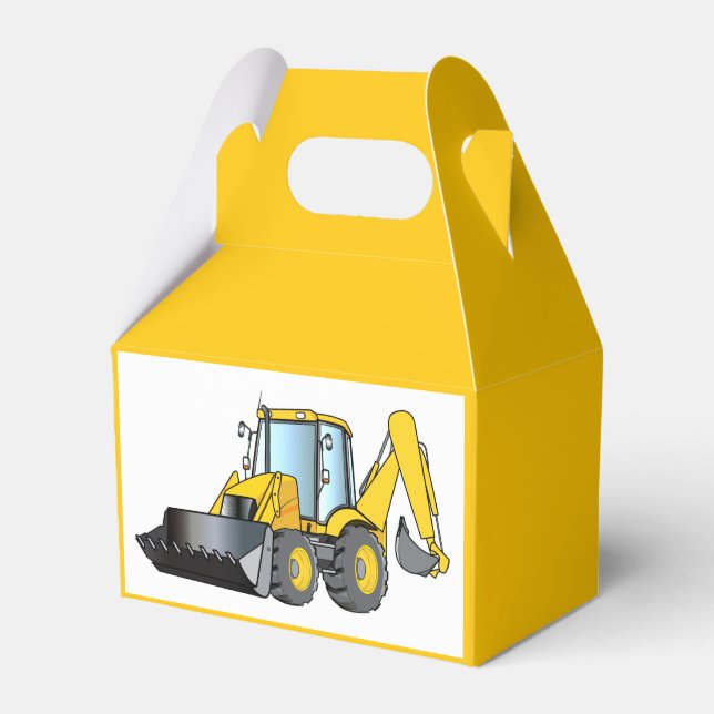 Caja Para Regalos Equipo pesado: Backhoe (Front Side)