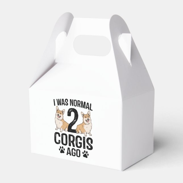 Caja Para Regalos Era normal hace 2 Corgis Perro (Front Side)