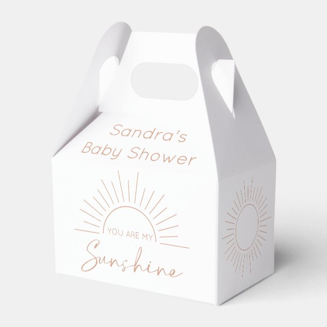 Caja Para Regalos Eres Mi Sunshine Boho Baby Shower (Front Side)
