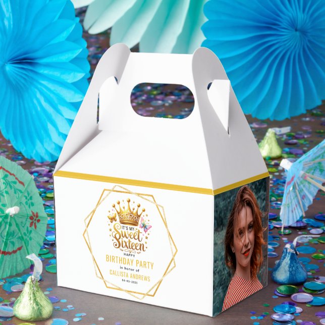 Caja Para Regalos es mi dulce dieciséis cumpleaños 16 (Fiesta)