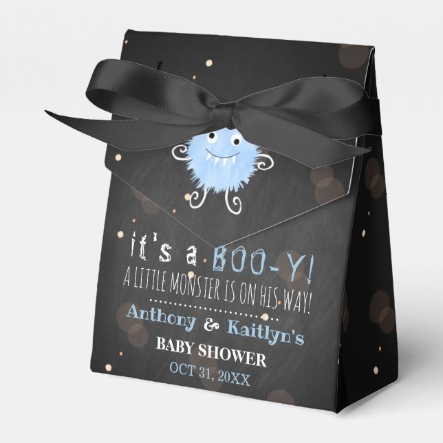 Caja Para Regalos ¡Es un Boo-y! Baby Shower de Little Monster Hallow (Front Side)