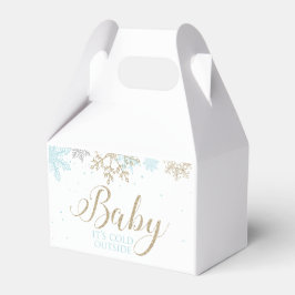 Caja Para Regalos Es un frío exterior Fiesta de Baby Shower de copo