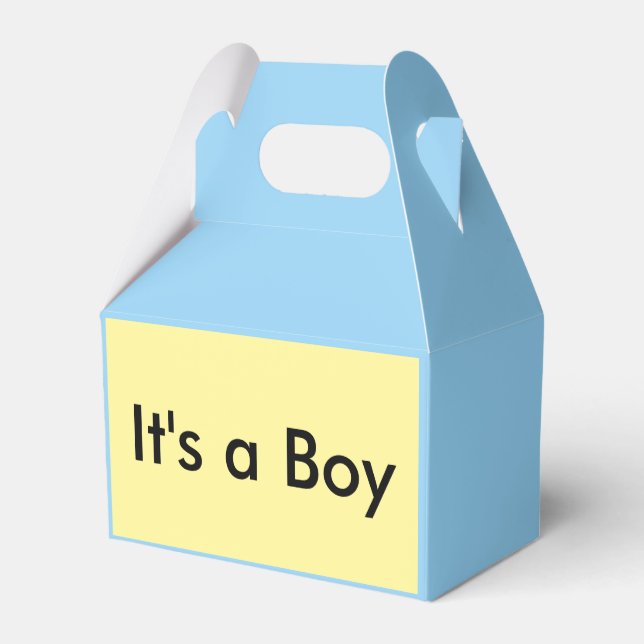 Caja Para Regalos ¡Es un niño! (Reverso)