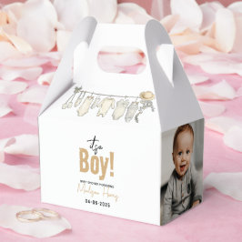 Caja Para Regalos ¡Es un niño! Baby Shower azul - dulce y dulce