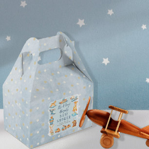 Caja Para Regalos Es un niño madero   Baby Shower de juguetes rellen