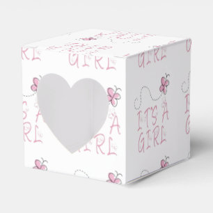 Caja Para Regalos Es una mariposa rosa Chica