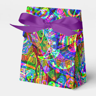 Caja Para Regalos Esbozo de arte de fantasía - Resumen de Neon Shift
