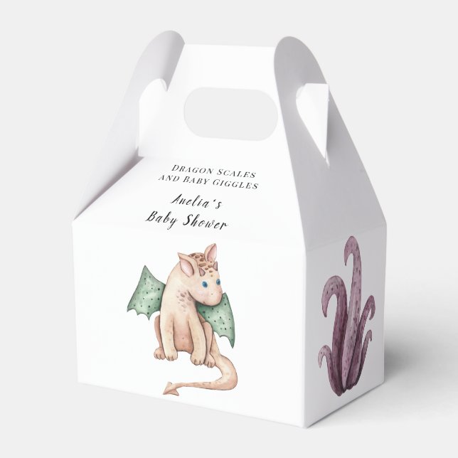 Caja Para Regalos Escalas de dragón y gafas de bebé (Front Side)