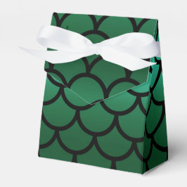Caja Para Regalos Escamas de sirena negras verdes Fiesta de cumpleañ