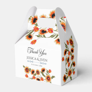 Caja Para Regalos Escándalo floral rústico Boda de inspiración folcl