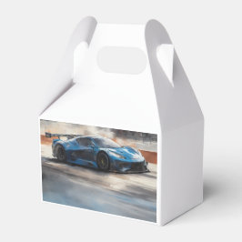 Caja Para Regalos Escena dinámica de raza urbana azul