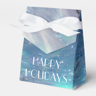 Caja Para Regalos Escena invernal de Luces del Norte Felices Fiestas