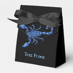 Caja Para Regalos Escorpión azul