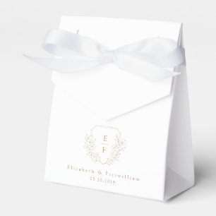 Caja Para Regalos Escudo Monograma de Florencia de Cerezo Sencillo O
