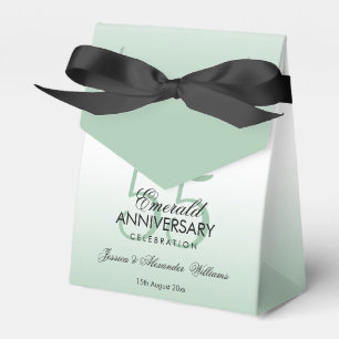Caja Para Regalos Esmeralda Gem Bow & Ribbon 55º Aniversario Boda