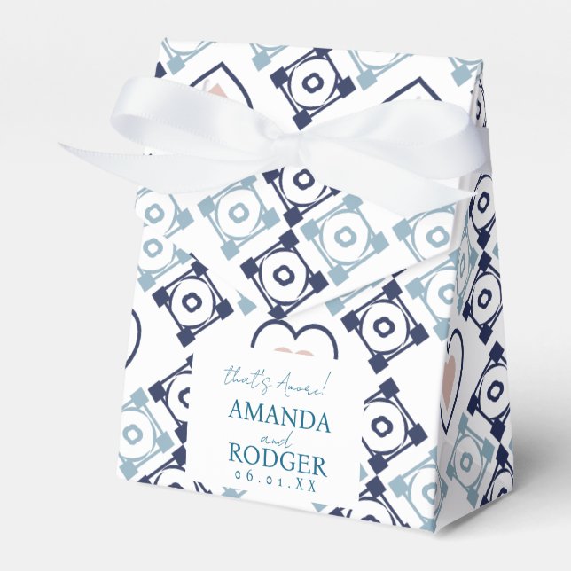 Caja Para Regalos Eso es Amore baldosas y corazones italianos (Front Side)