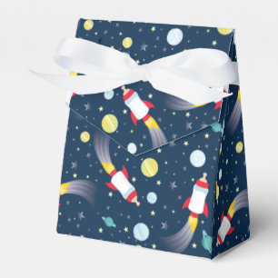 Caja Para Regalos Espacio Ultraterrestre Baby Shower Botella Rocket