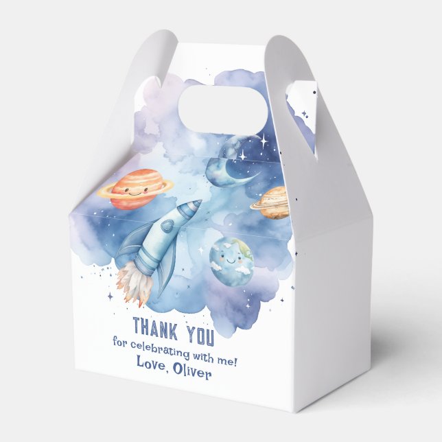 Caja Para Regalos Espacio Ultraterrestre Primer viaje alrededor del  (Front Side)