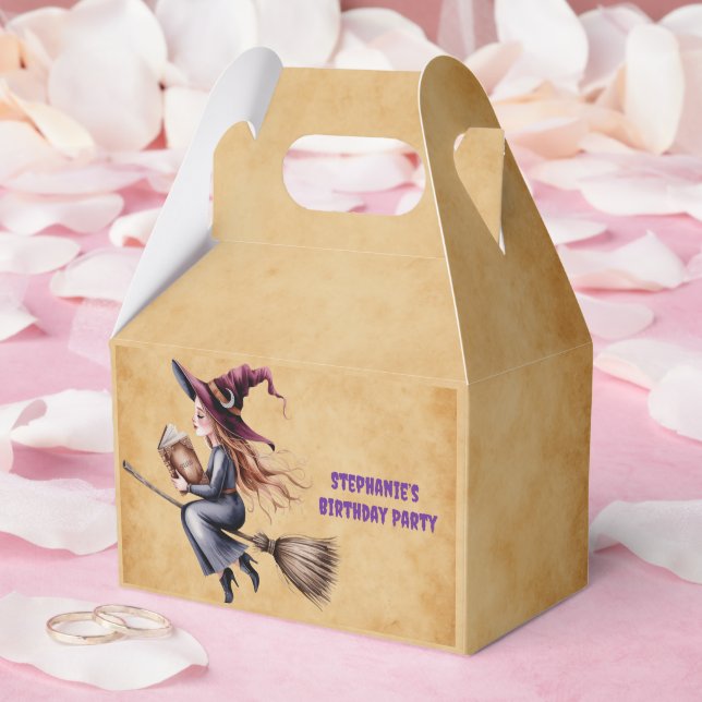 Caja Para Regalos Espectacular Chica de la sala de vuelo de brujas f (Boda)