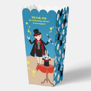 Caja Para Regalos Espectáculo de Chica Maga Fiesta de Cumpleaños