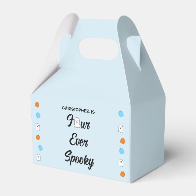 Caja Para Regalos Espeluznante 4º cumpleaños (Front Side)