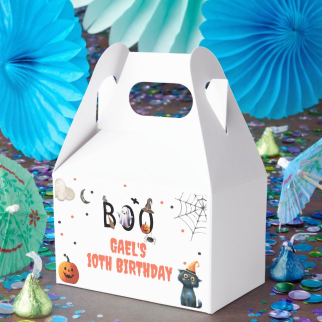 Caja Para Regalos Espeluznante decoración de cumpleaños de la calaba (Fiesta)