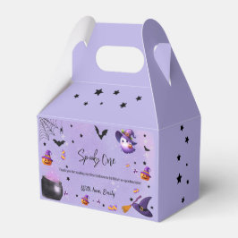 Caja Para Regalos Espeluznante primer cumpleaños Halloween Purple