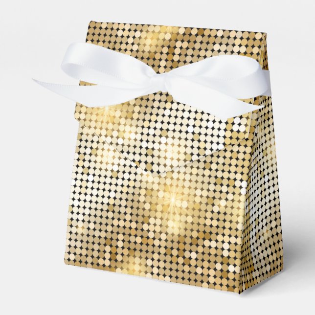 Caja Para Regalos Espinosa y brillante secuela dorada bola disco pur (Front Side)