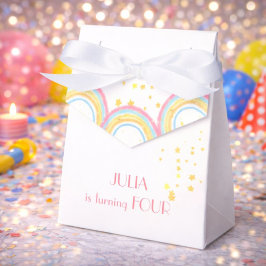 Caja Para Regalos Espinoso arcoiris pastel Cumpleaños