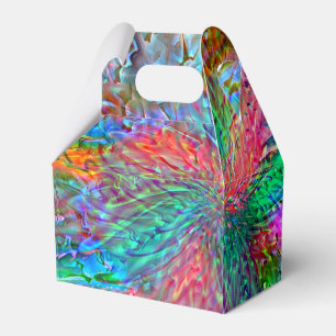 Caja Para Regalos Espiral suave en puntos de colores llamativos supe