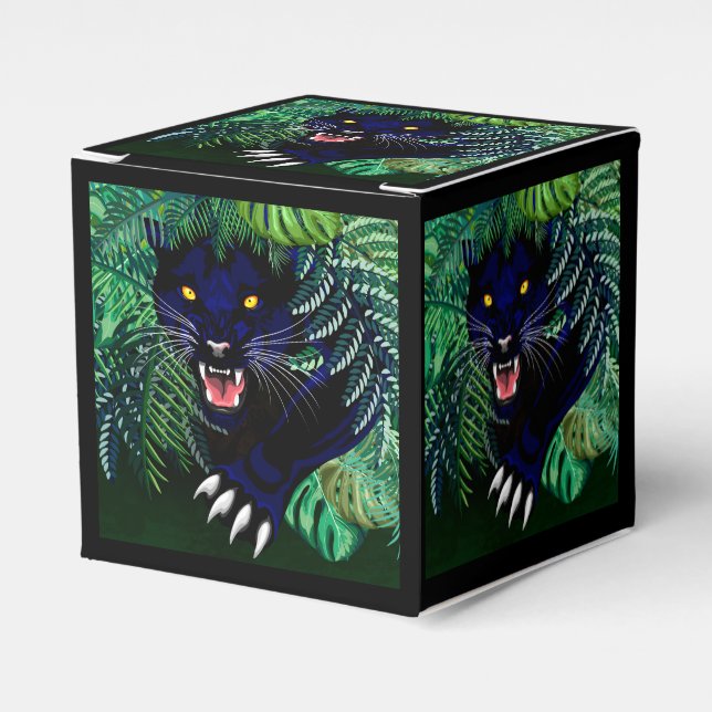 Caja Para Regalos Espíritu de pantera negra de la jungla (Costado Anverso)
