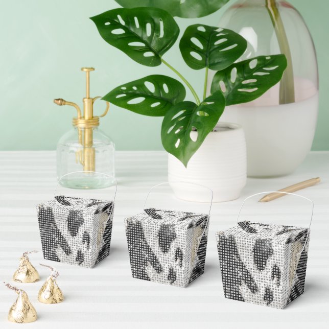 Caja Para Regalos Espuma de impresión de animales de vaca blanca de  (Múltiple)
